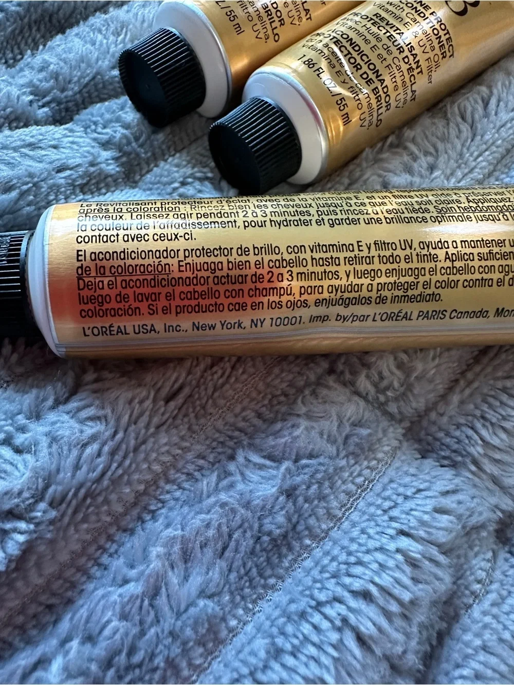 Bundle L'Oreal Preference Superior Shine Protect Conditioner - Gold Tubes (3)